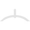 Ekena Millwork Archdale Architectural Grade PVC Gable Bracket, 60"W x 25"H x 2"D x 4"F, 10/12 Pitch GBP060X25X0204ARC00 - alternate 4